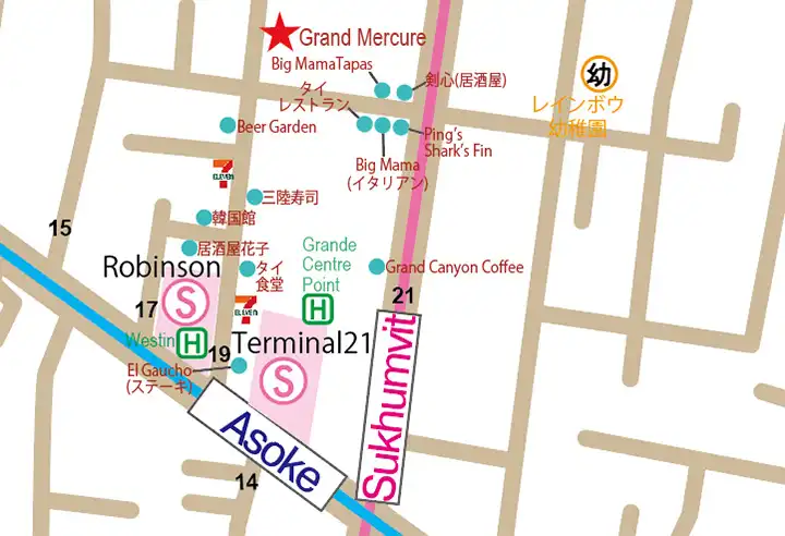 grand mercure soi19 map