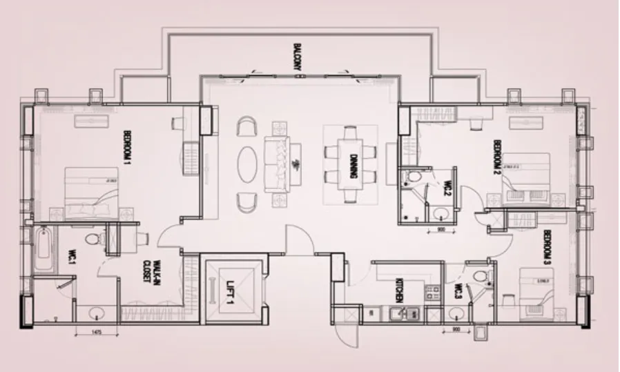 3bedroom 168sqm