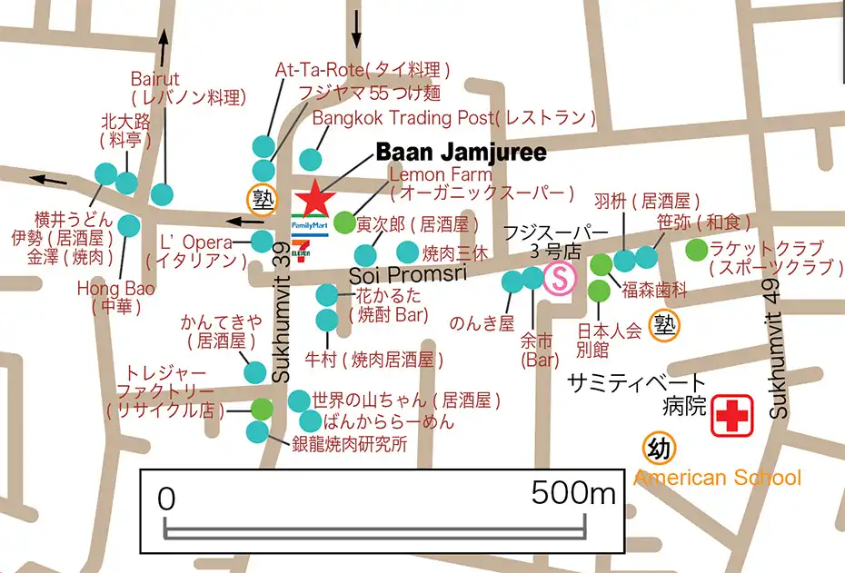 baan jamjuree map