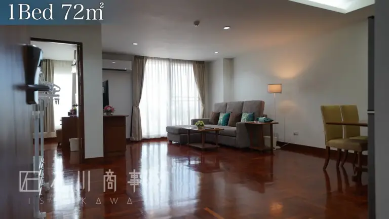 assign residence thonglor, 1bed 72sqm