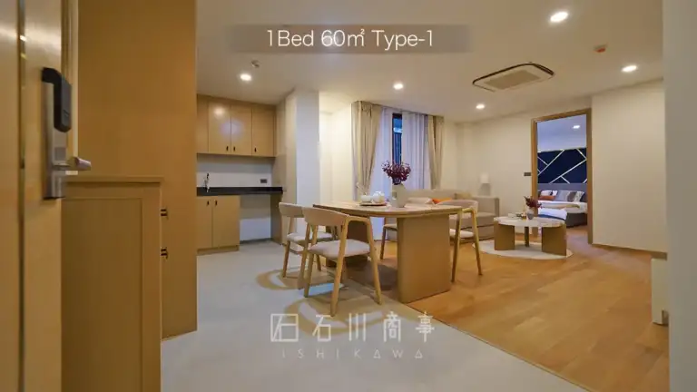 Aquila Bangkok & Residence - 1Bed 60㎡ Type-1