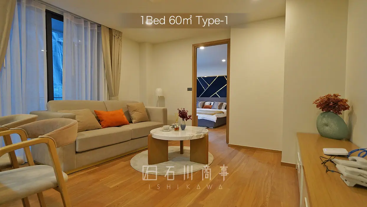 Aquila Bangkok & Residence - 1Bed 60㎡ Type-1