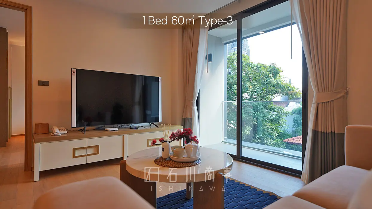 Aquila Bangkok & Residence - 1Bed 60㎡ Type-3